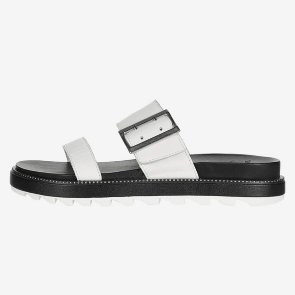 SOREL Roaming Buckle Slide Sandals Sea Salt - Picture 1 of 17